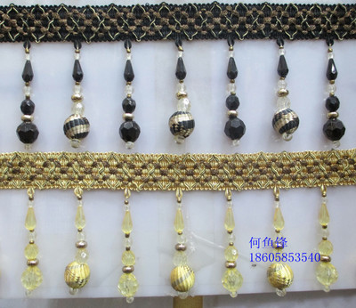 高档帘头装饰花边 杭州丽艳花边的实惠窗帘配件