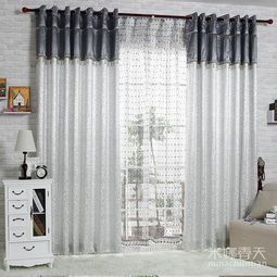 米娜春天银色布帘 半遮光纱涤纶PVC窗帘产品介绍